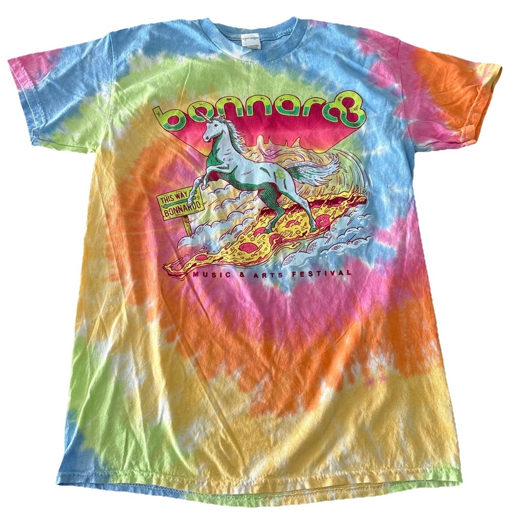 Bonnaroo Music Arts Festival Shirt sz M Tie Dye 2022 Concert Band Tee colortone